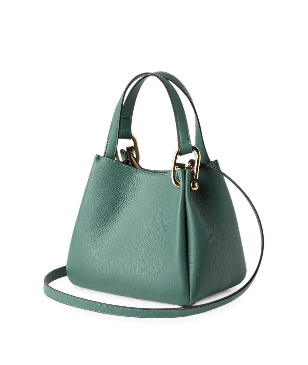 FURLA Зеленая кожаная сумка тоут, фото 3