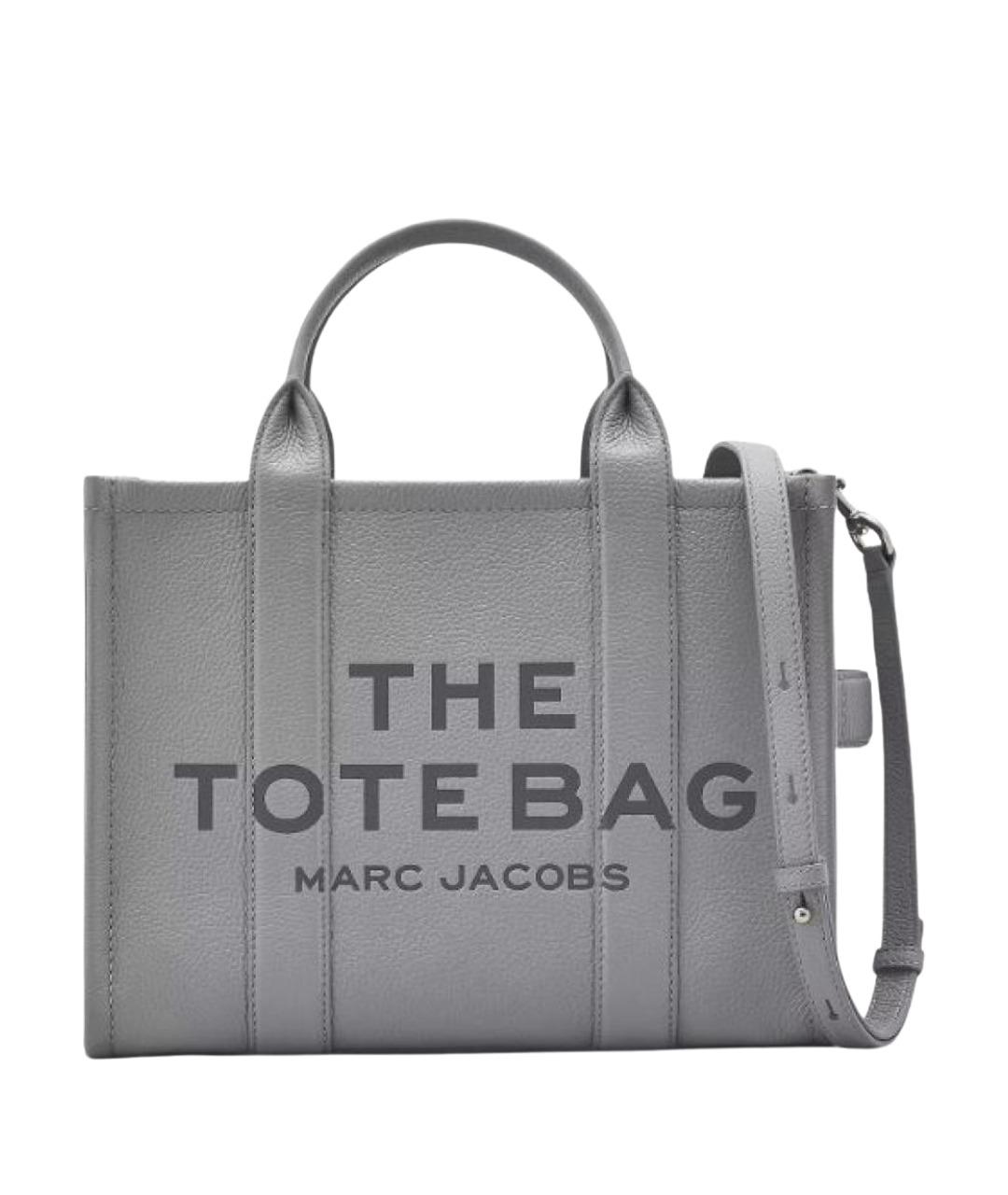 MARC JACOBS Серая кожаная сумка тоут, фото 1
