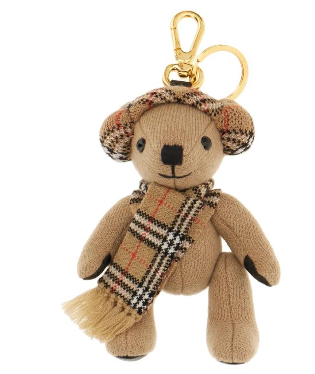 BURBERRY Бежевый брелок, фото 3