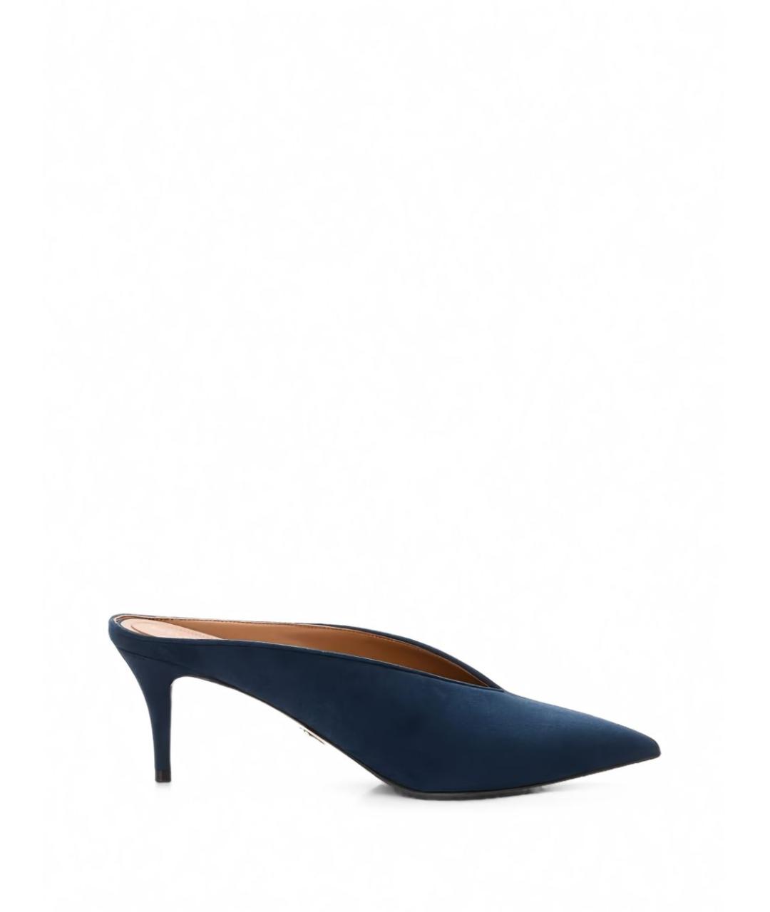 STELLA MCCARTNEY Темно-синие мюли из искусственной кожи, фото 3