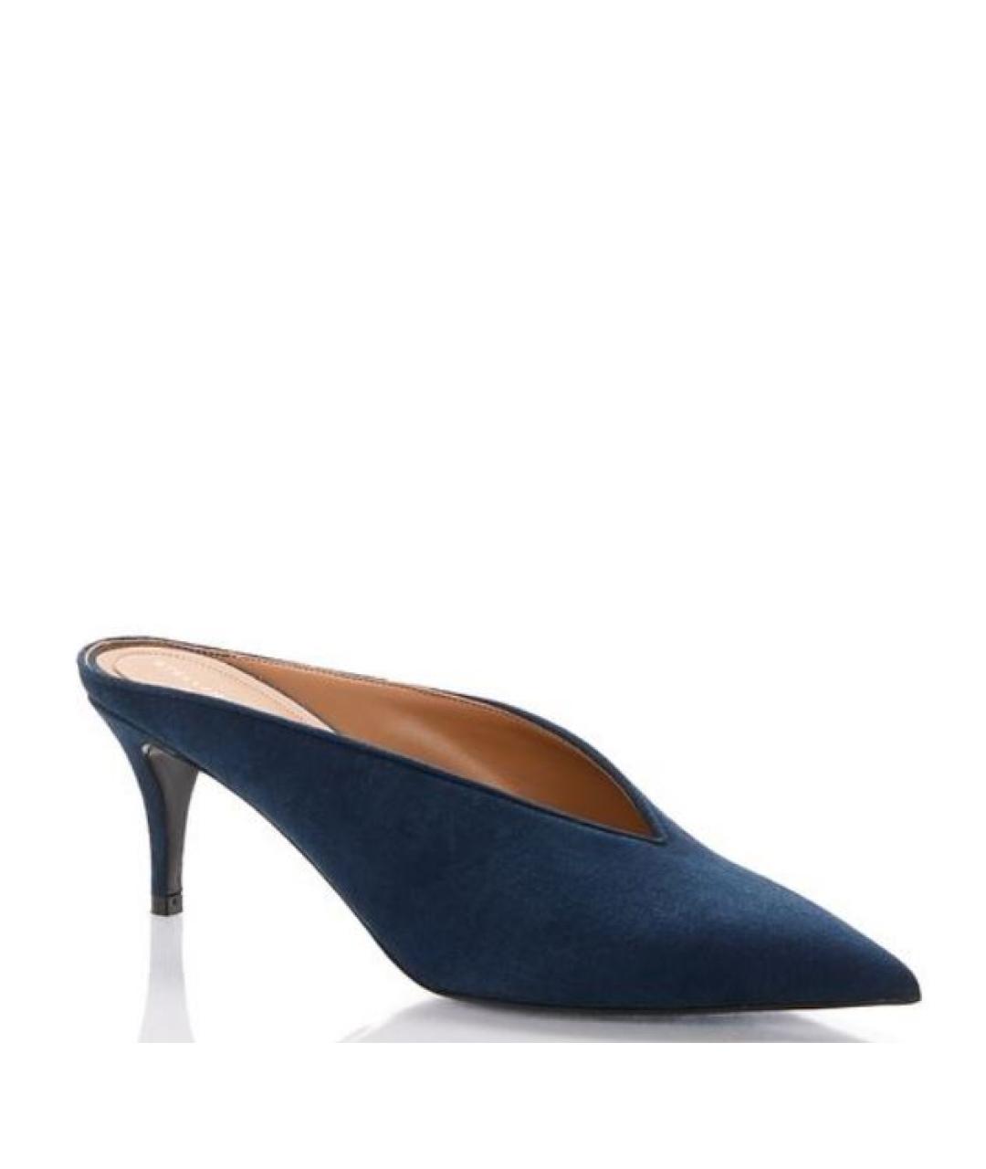 STELLA MCCARTNEY Темно-синие мюли из искусственной кожи, фото 2