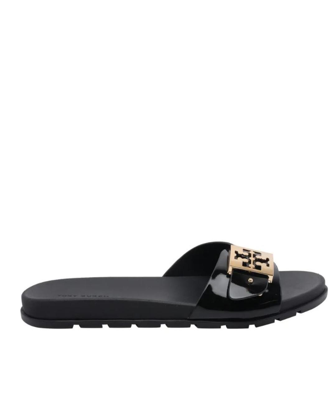 TORY BURCH Черные шлепанцы, фото 1