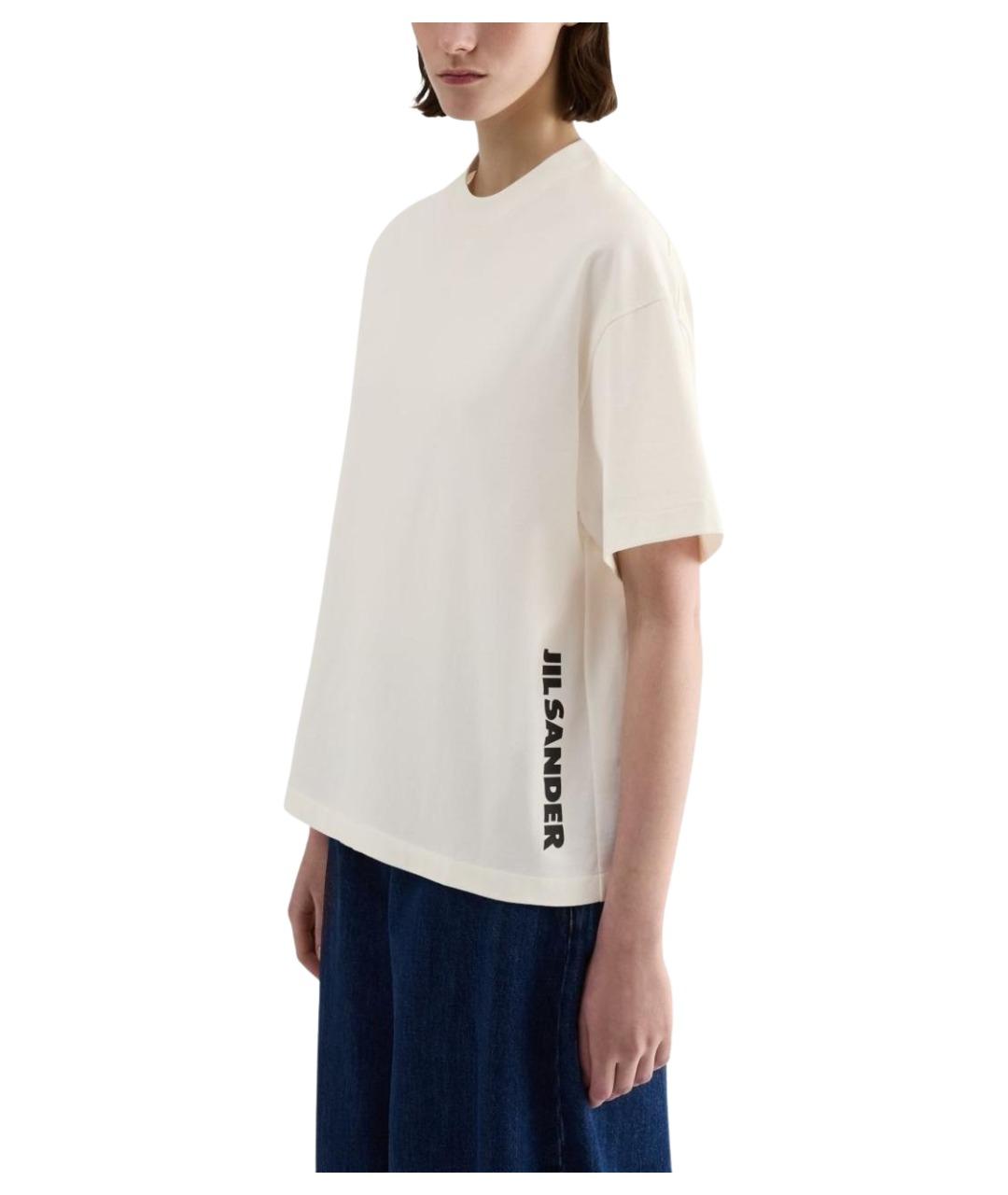 JIL SANDER Белая футболка, фото 2