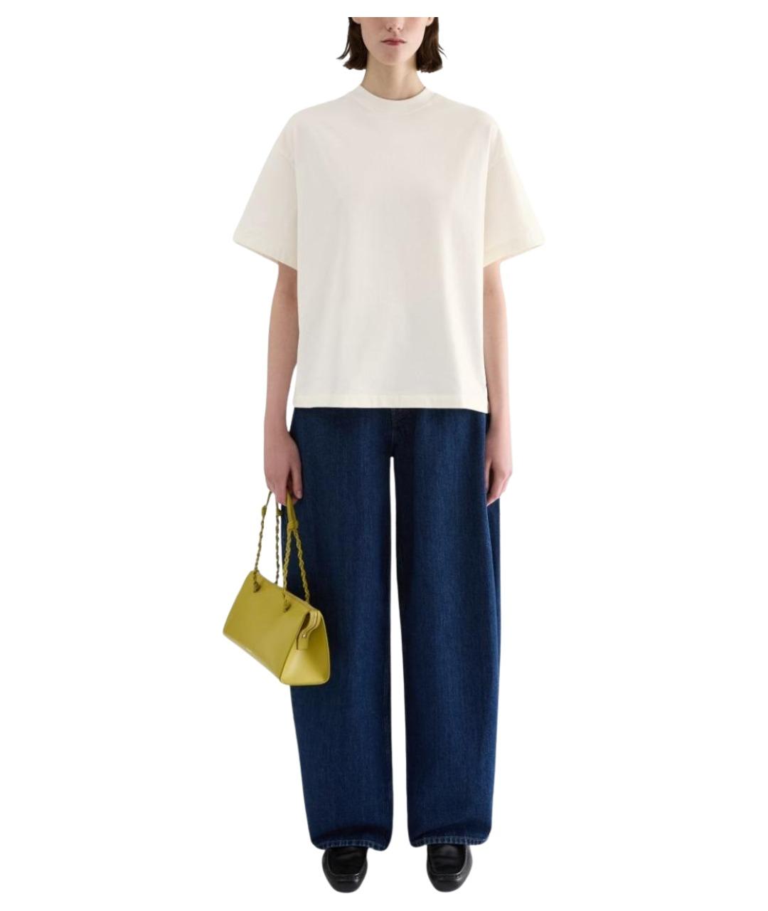 JIL SANDER Белая футболка, фото 3