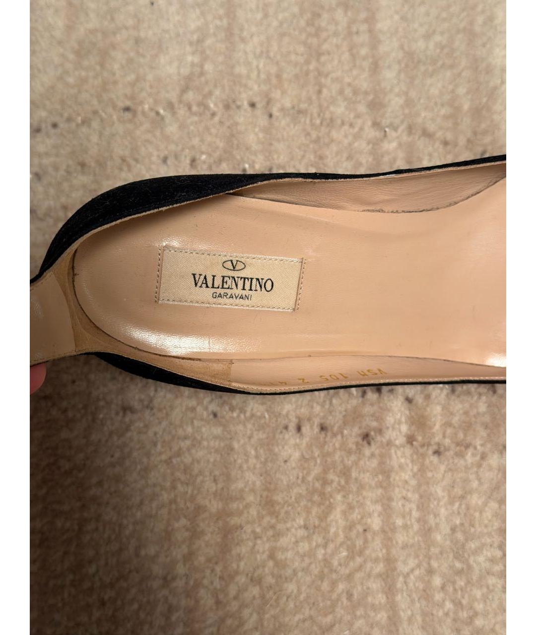 VALENTINO Черные замшевые туфли, фото 7