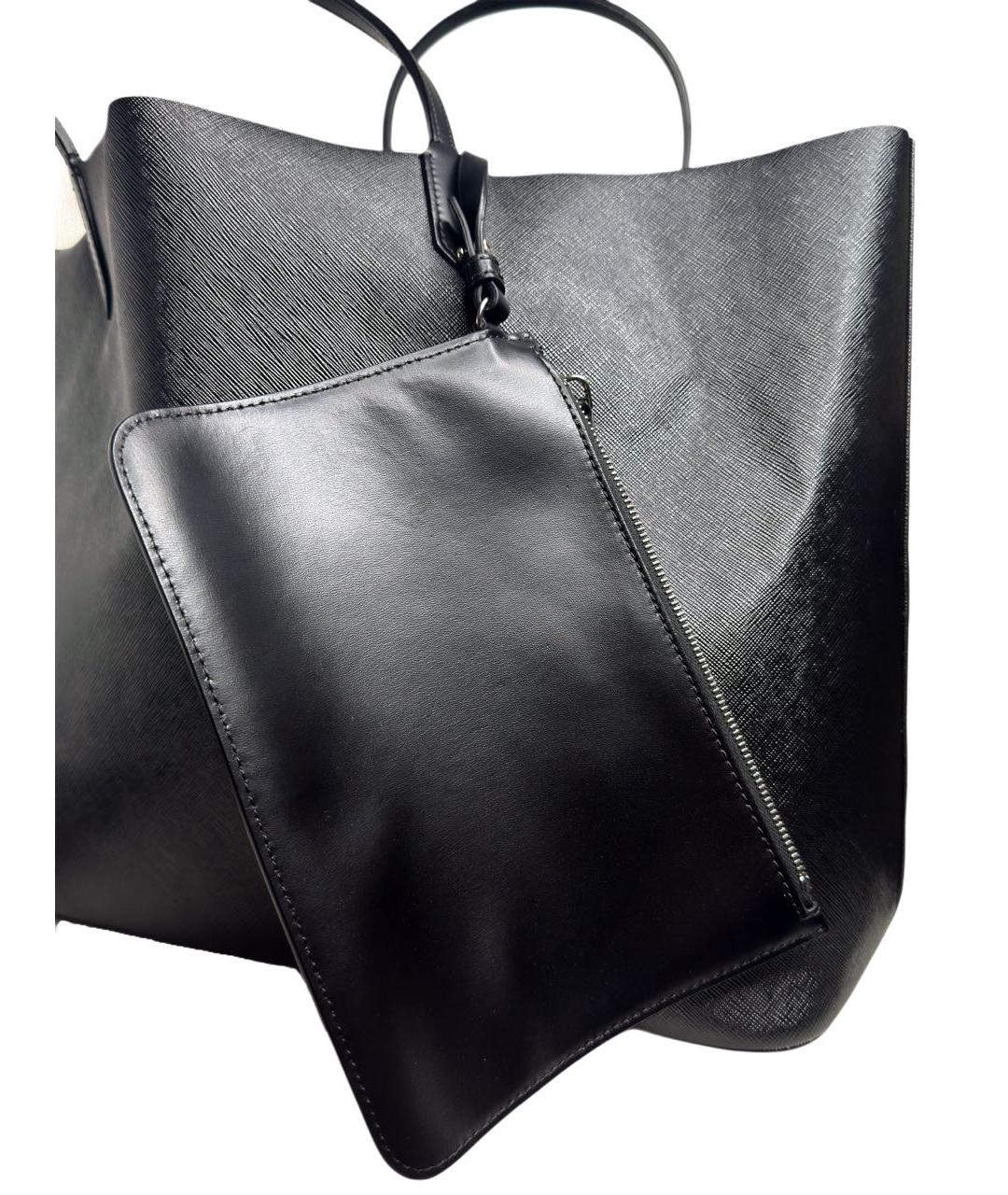 GIVENCHY Черная кожаная сумка тоут, фото 6