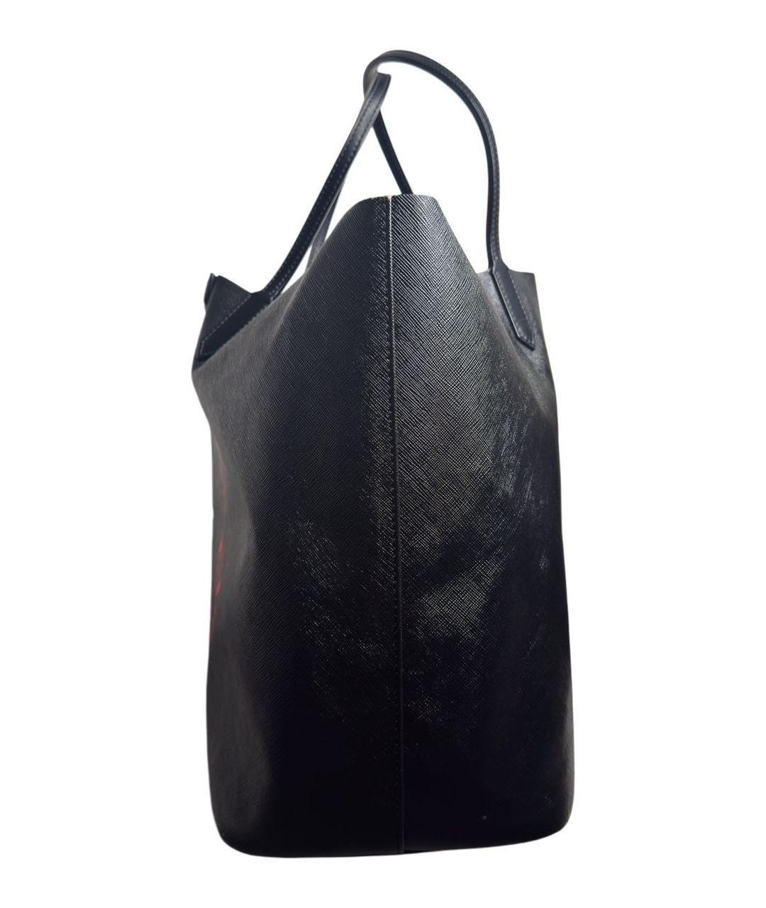 GIVENCHY Черная кожаная сумка тоут, фото 5