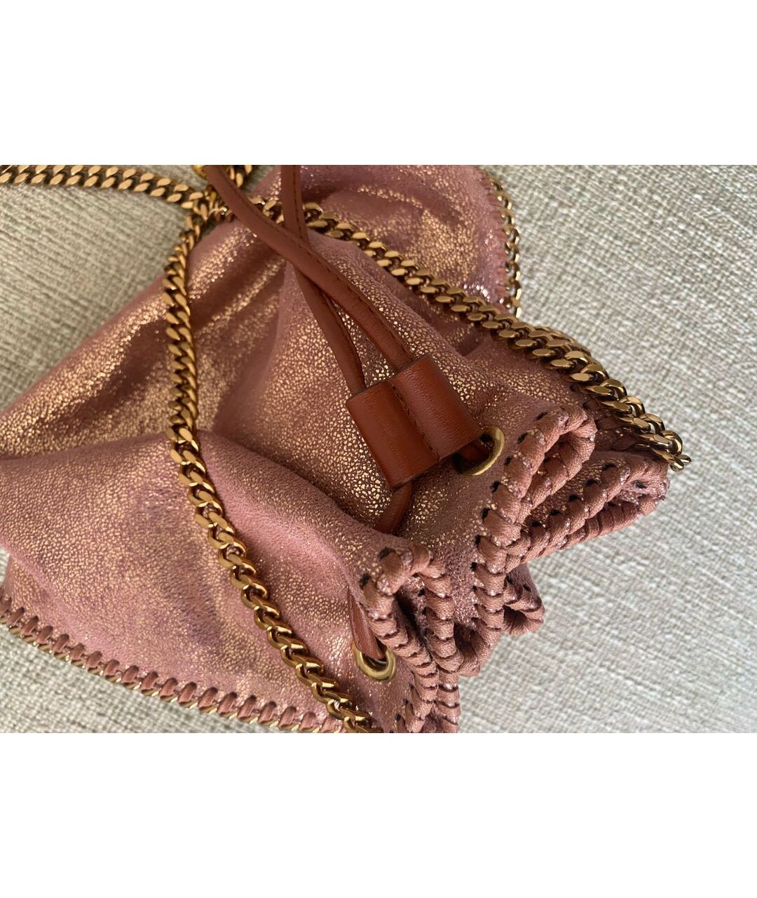 STELLA MCCARTNEY Розовая сумка тоут из искусственной кожи, фото 4