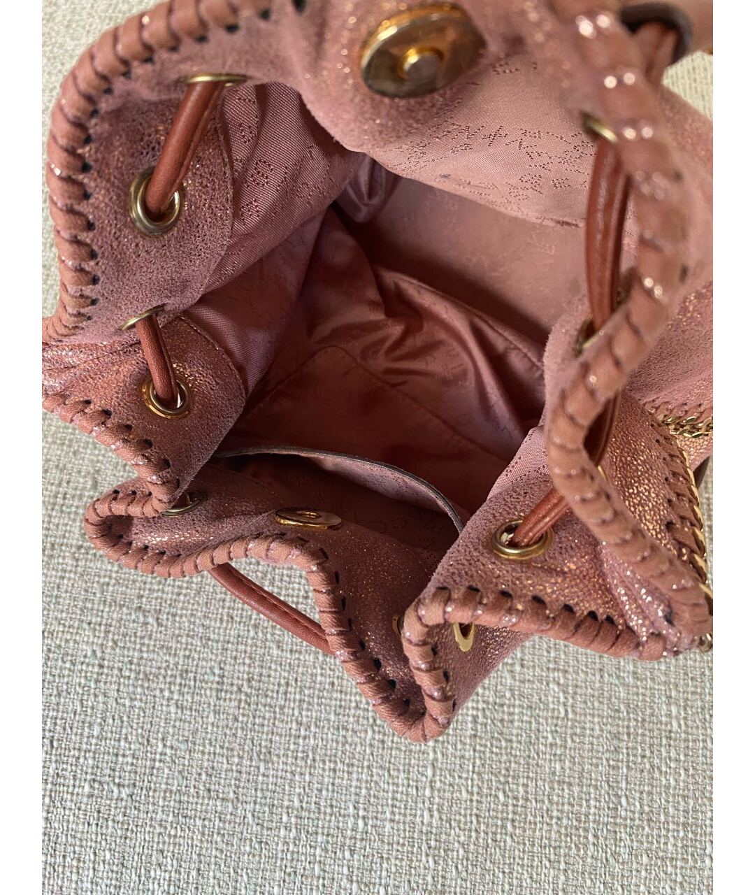 STELLA MCCARTNEY Розовая сумка тоут из искусственной кожи, фото 5