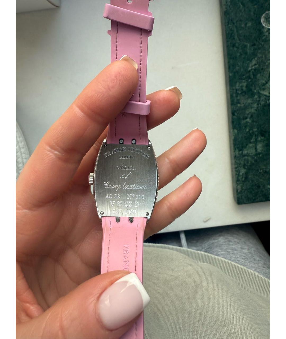 FRANCK MULLER Розовые часы из белого золота, фото 2