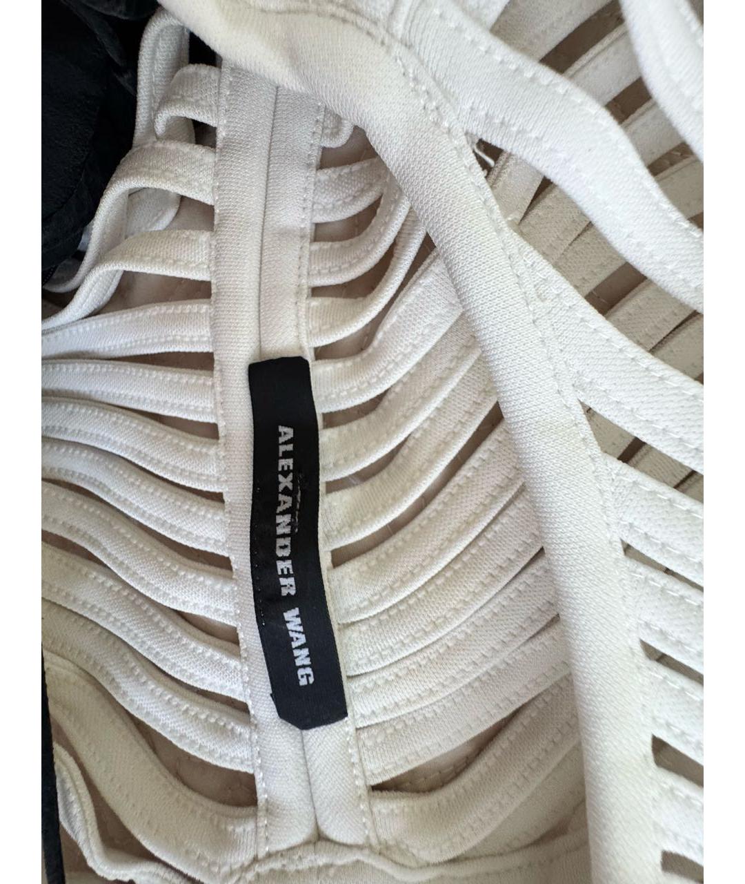ALEXANDER WANG Белое коктейльное платье, фото 3