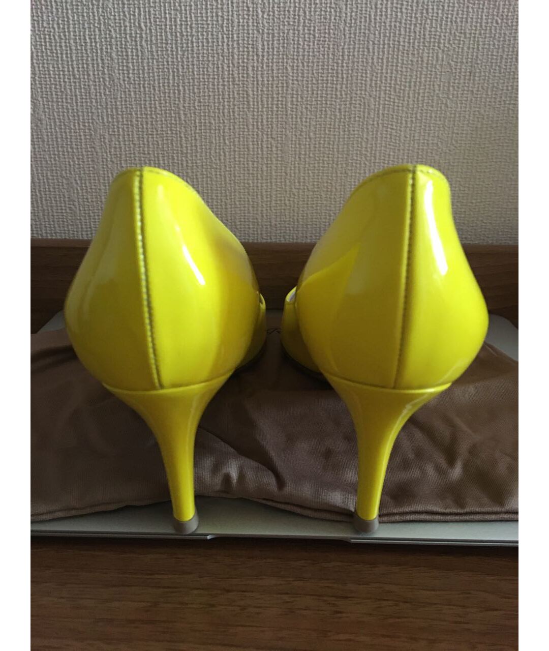 GIANVITO ROSSI Желтые туфли из лакированной кожи, фото 3