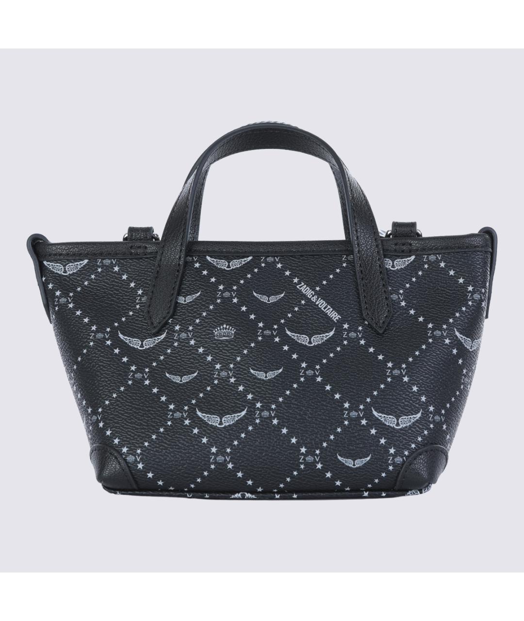 ZADIG & VOLTAIRE Черная сумка тоут из искусственной кожи, фото 5