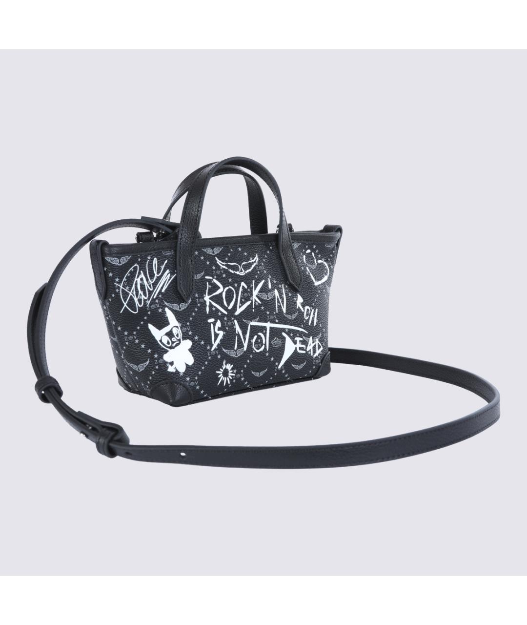 ZADIG & VOLTAIRE Черная сумка тоут из искусственной кожи, фото 3