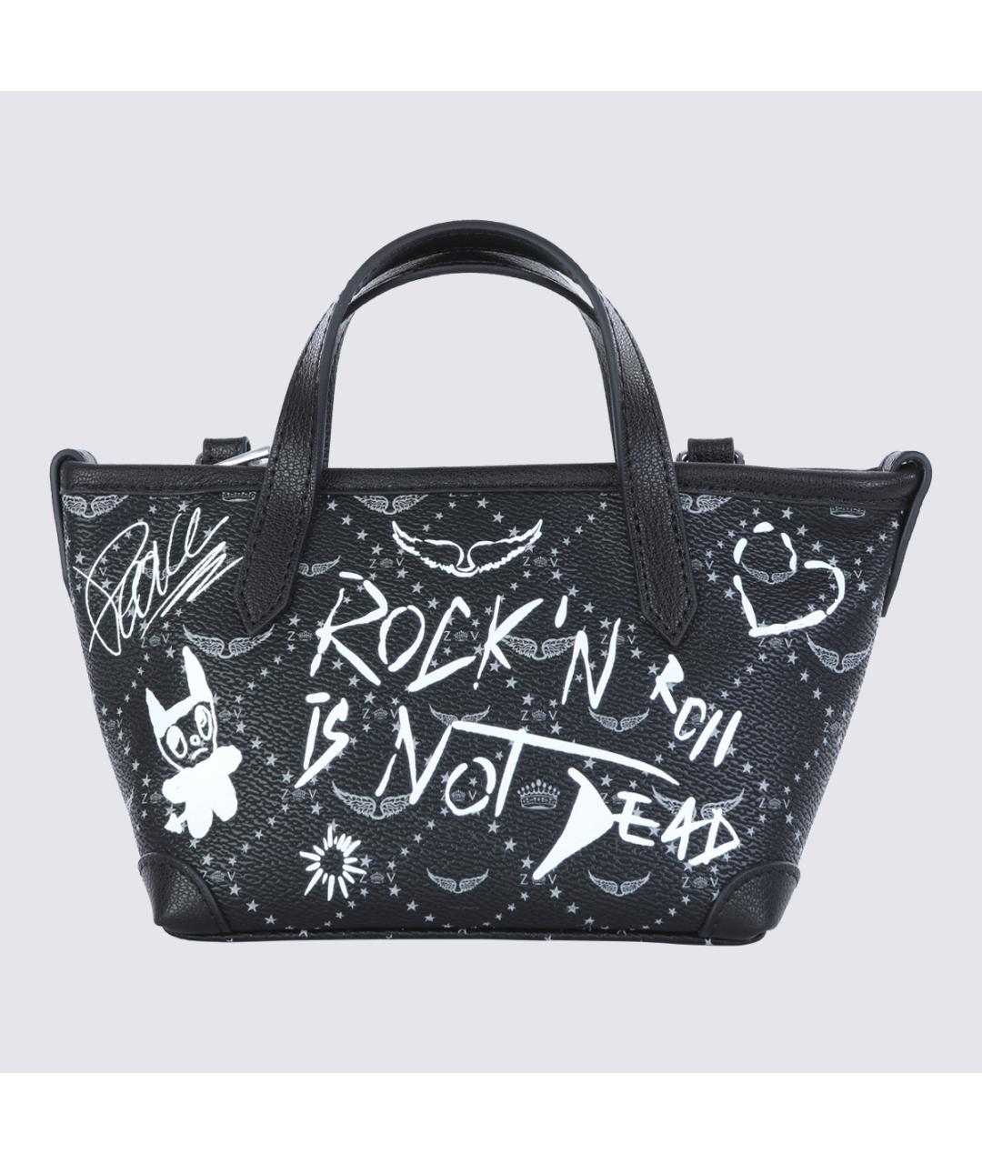 ZADIG & VOLTAIRE Черная сумка тоут из искусственной кожи, фото 2