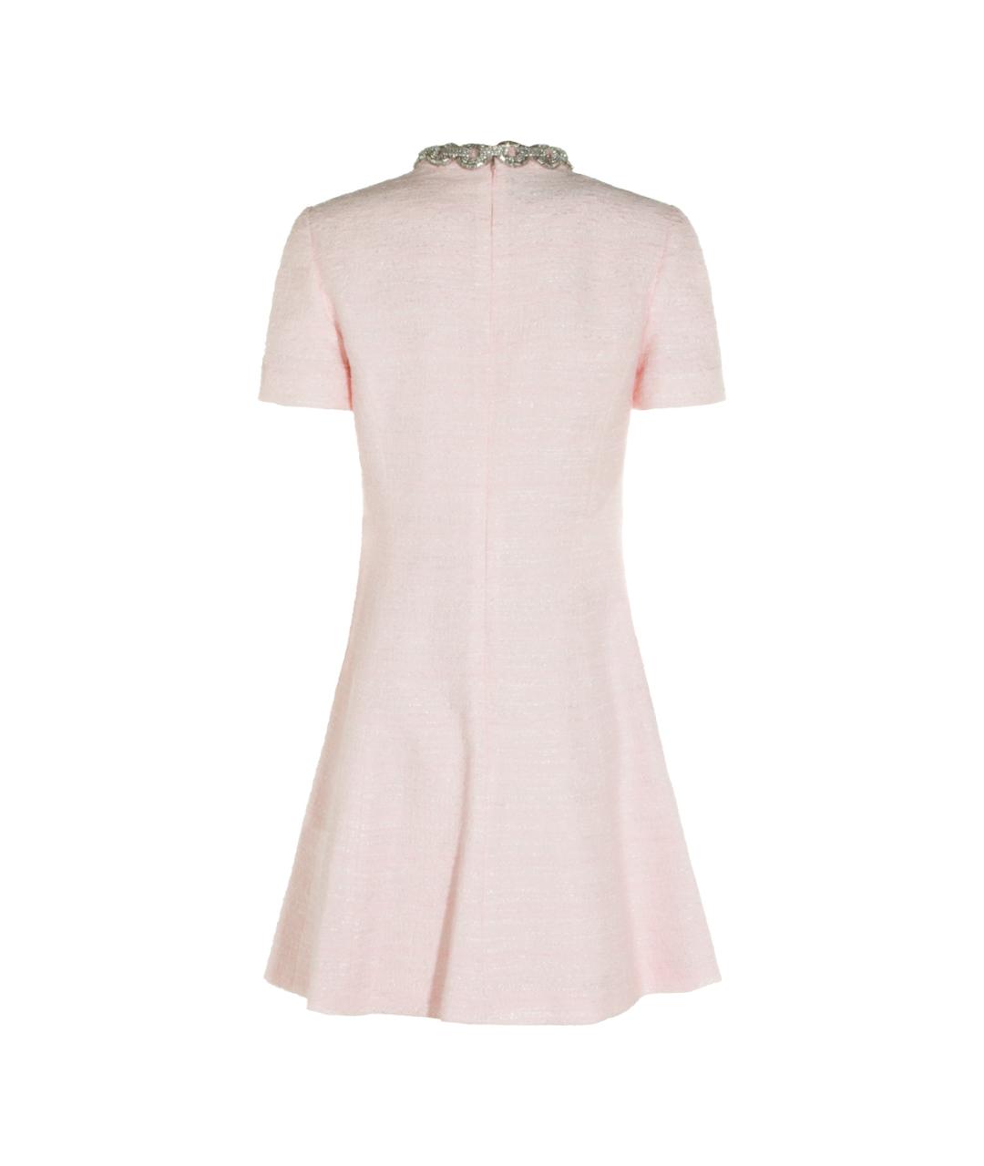 VALENTINO Розовое хлопковое коктейльное платье, фото 2