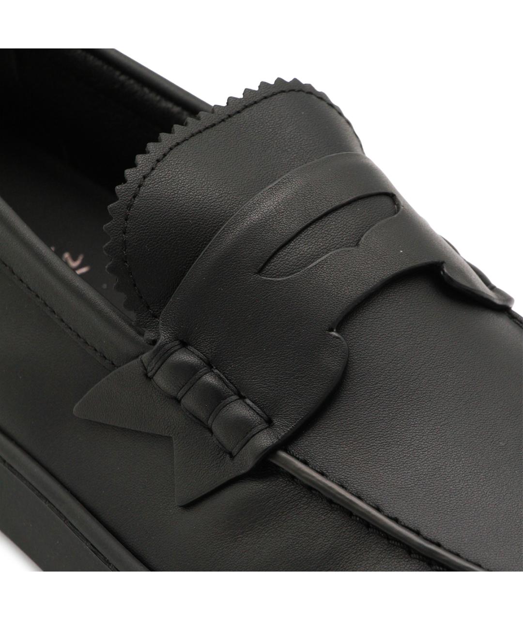 CHRISTIAN LOUBOUTIN Черные кожаные лоферы, фото 4
