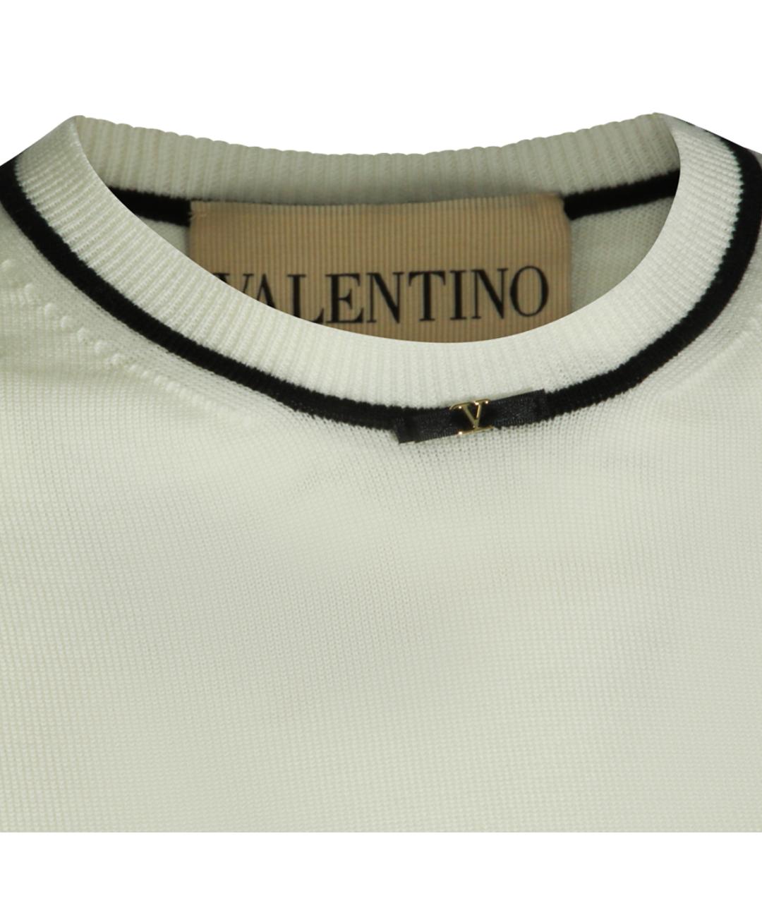 VALENTINO Бежевый шерстяной джемпер / свитер, фото 3