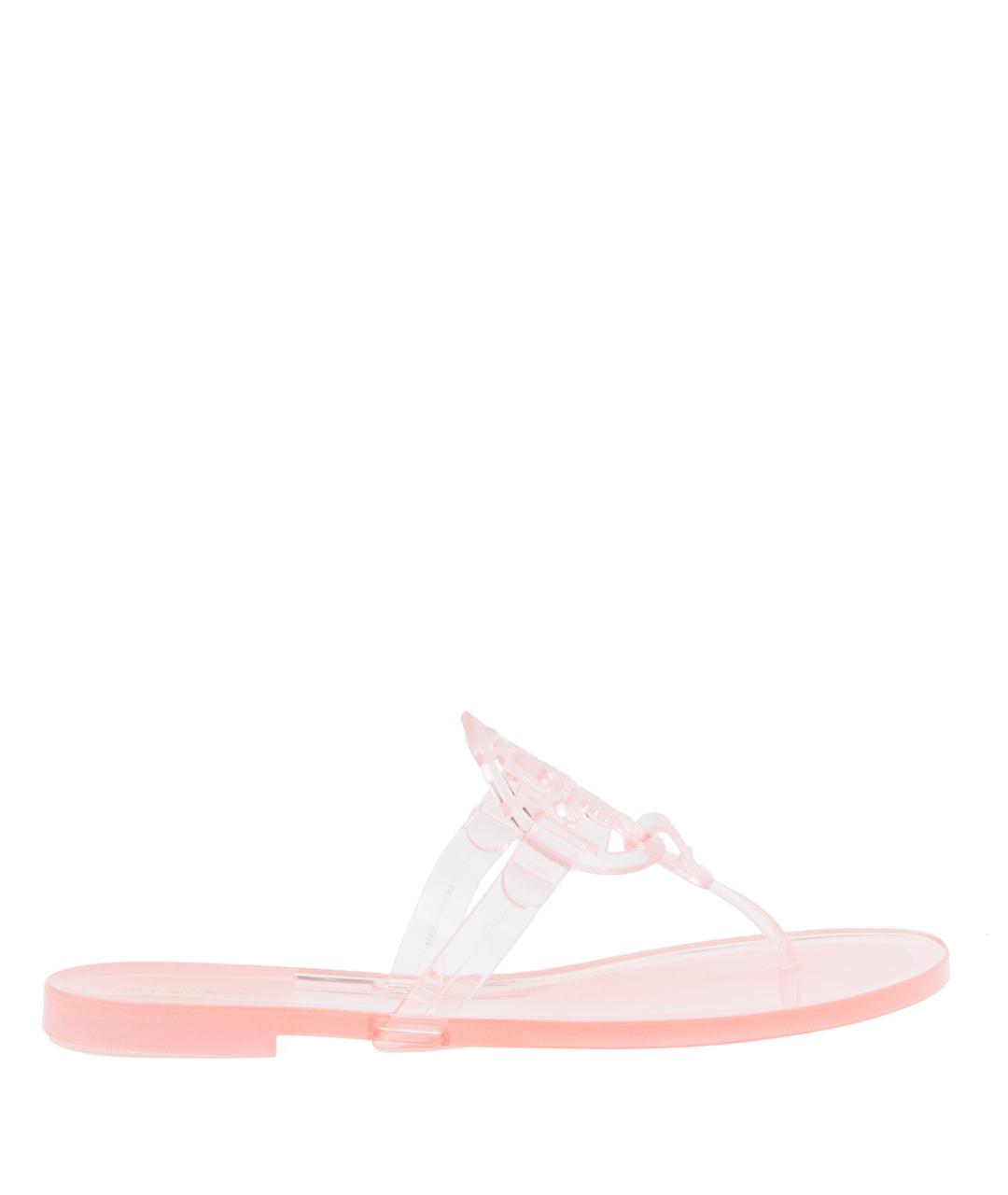 TORY BURCH Розовые резиновые шлепанцы, фото 1