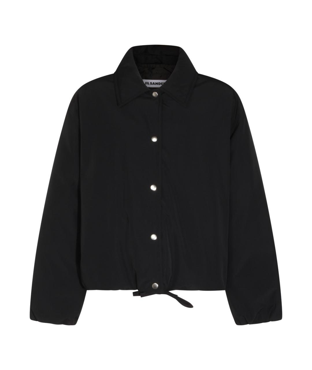 JIL SANDER Черная синтетическая куртка, фото 1