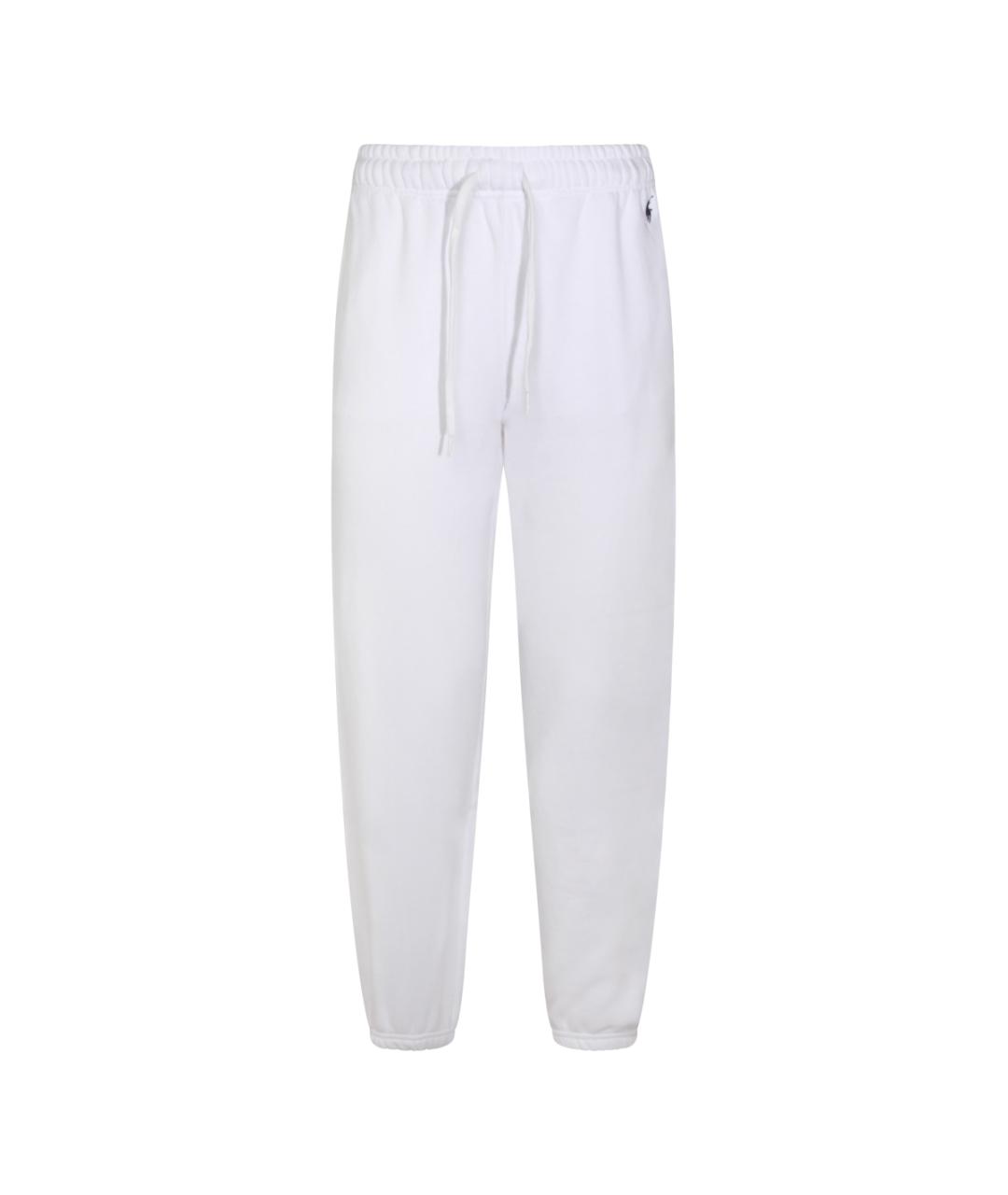 POLO RALPH LAUREN Белые хлопковые спортивные брюки и шорты, фото 1