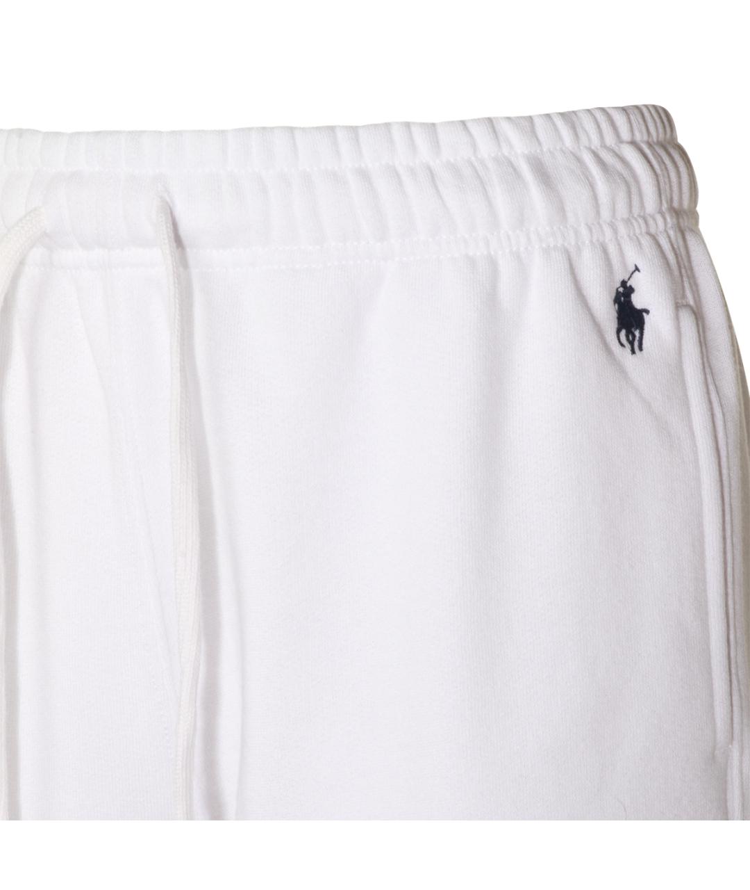 POLO RALPH LAUREN Белые хлопковые спортивные брюки и шорты, фото 3