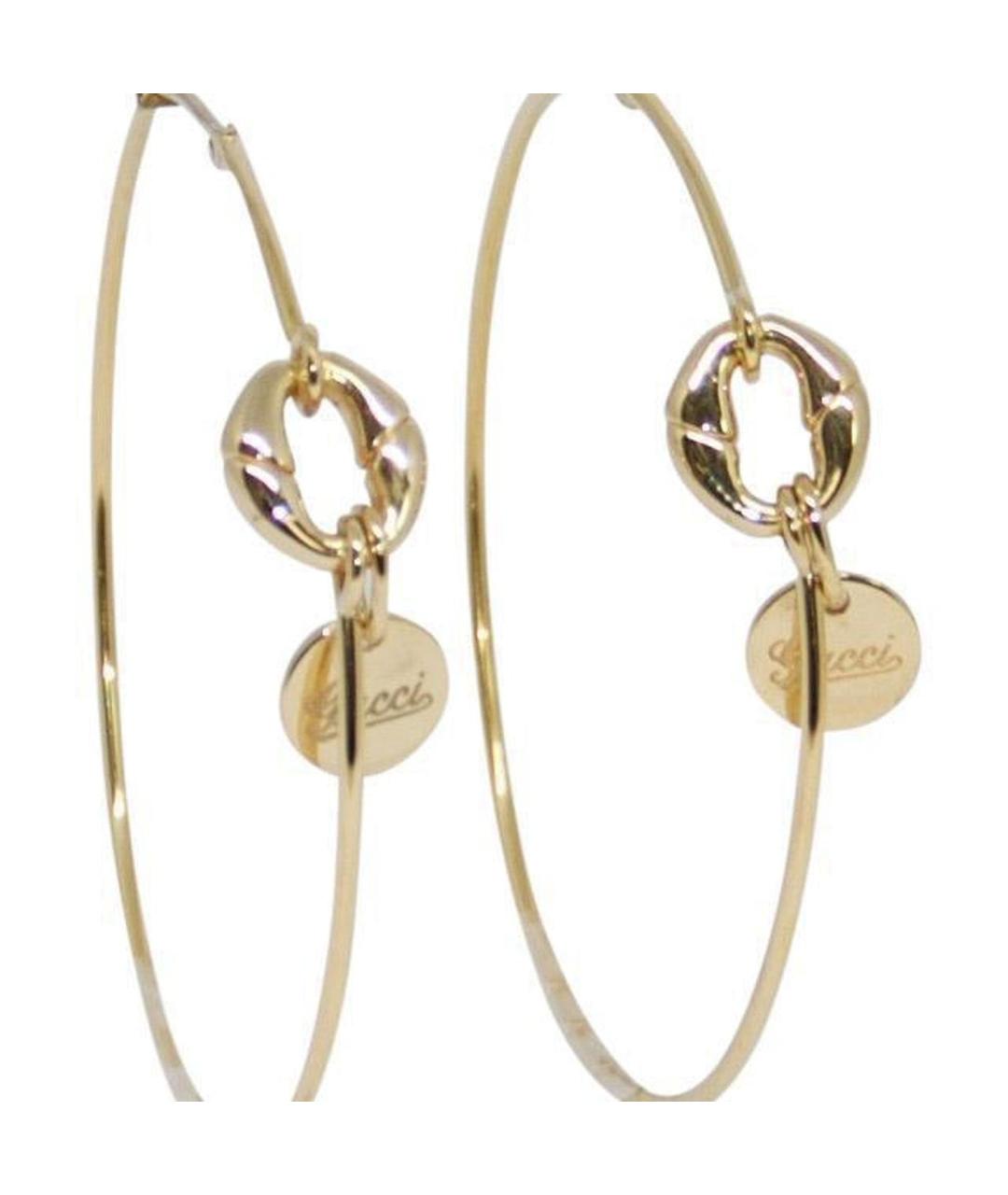GUCCI Золотые серьги из желтого золота, фото 9
