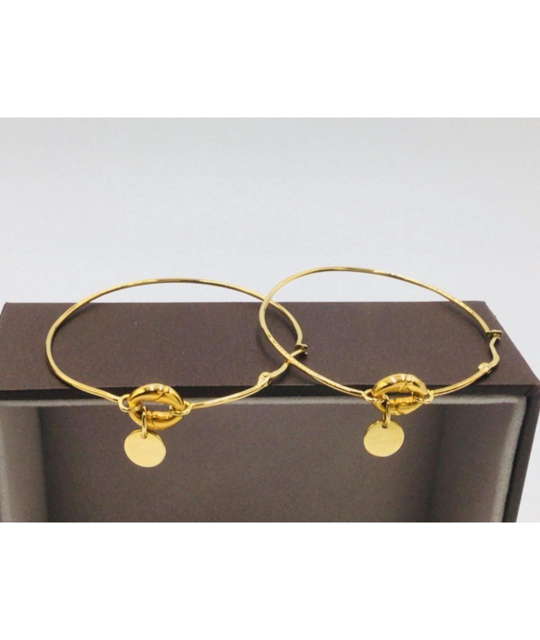 GUCCI Золотые серьги из желтого золота, фото 8