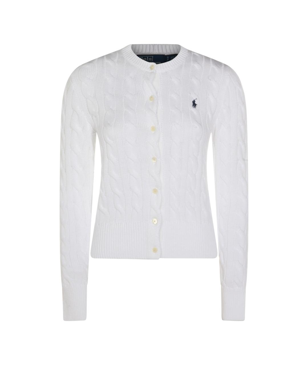 POLO RALPH LAUREN Белый хлопковый джемпер / свитер, фото 1