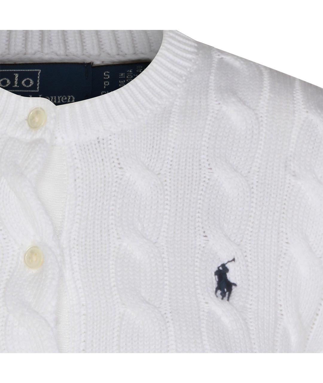 POLO RALPH LAUREN Белый хлопковый джемпер / свитер, фото 3