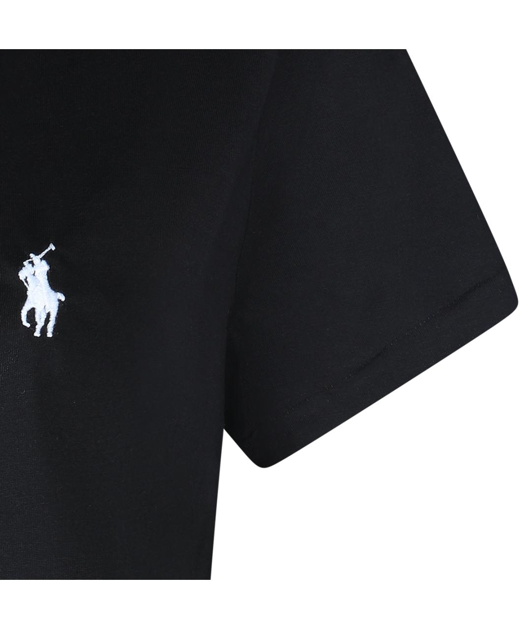 POLO RALPH LAUREN Черная хлопковая футболка, фото 3