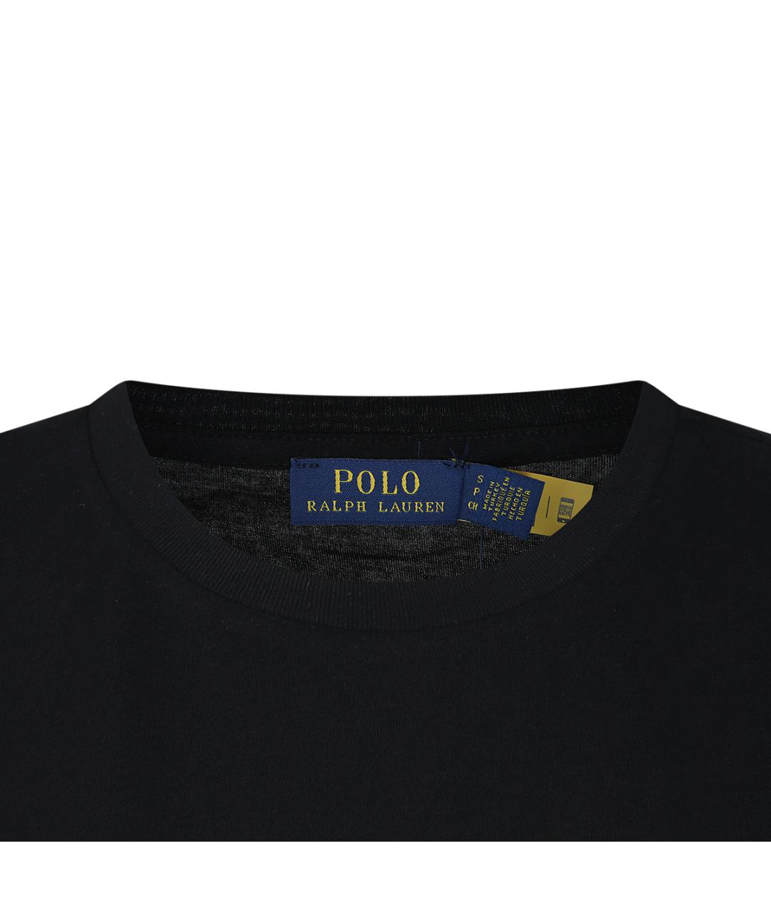 POLO RALPH LAUREN Черная хлопковая футболка, фото 4