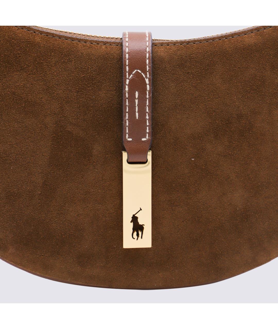 POLO RALPH LAUREN Коричневая кожаная сумка тоут, фото 8