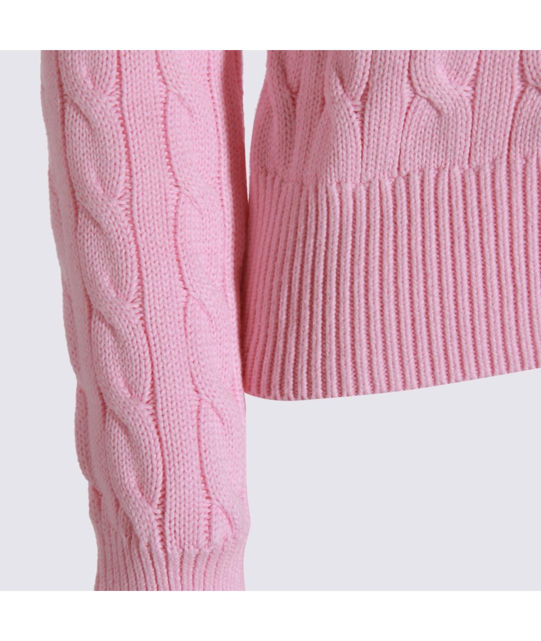 POLO RALPH LAUREN Розовый хлопковый джемпер / свитер, фото 7