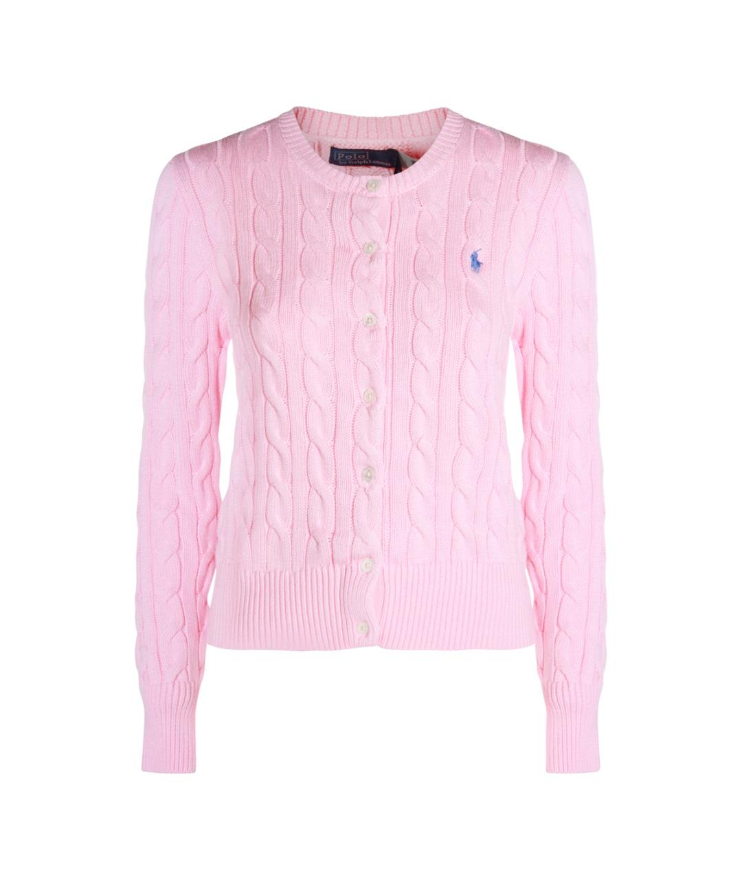 POLO RALPH LAUREN Розовый хлопковый джемпер / свитер, фото 1