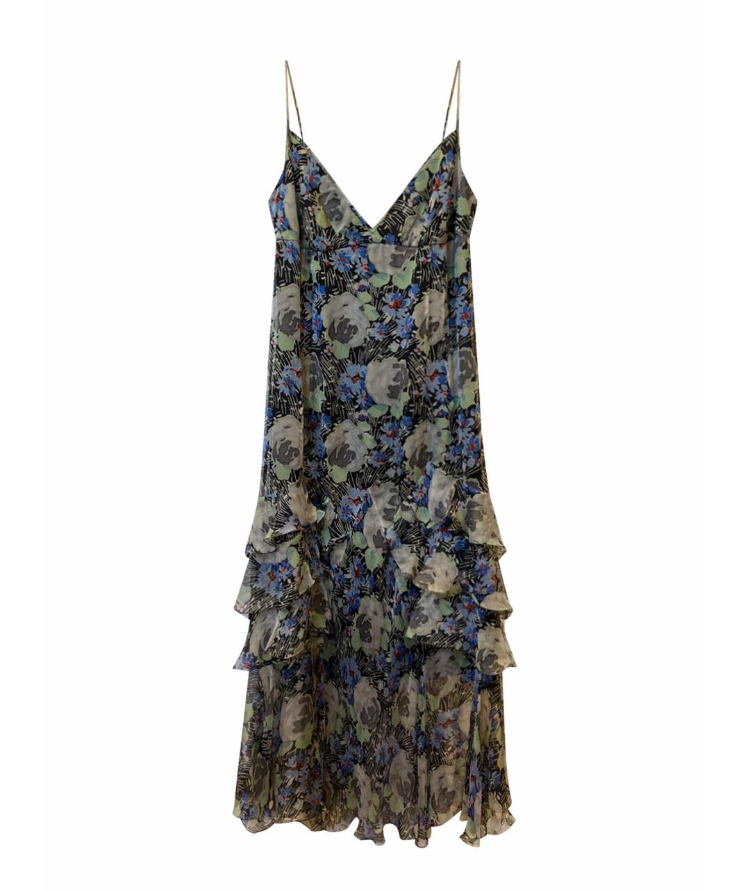 DOLCE&GABBANA Мульти шелковое платье, фото 1