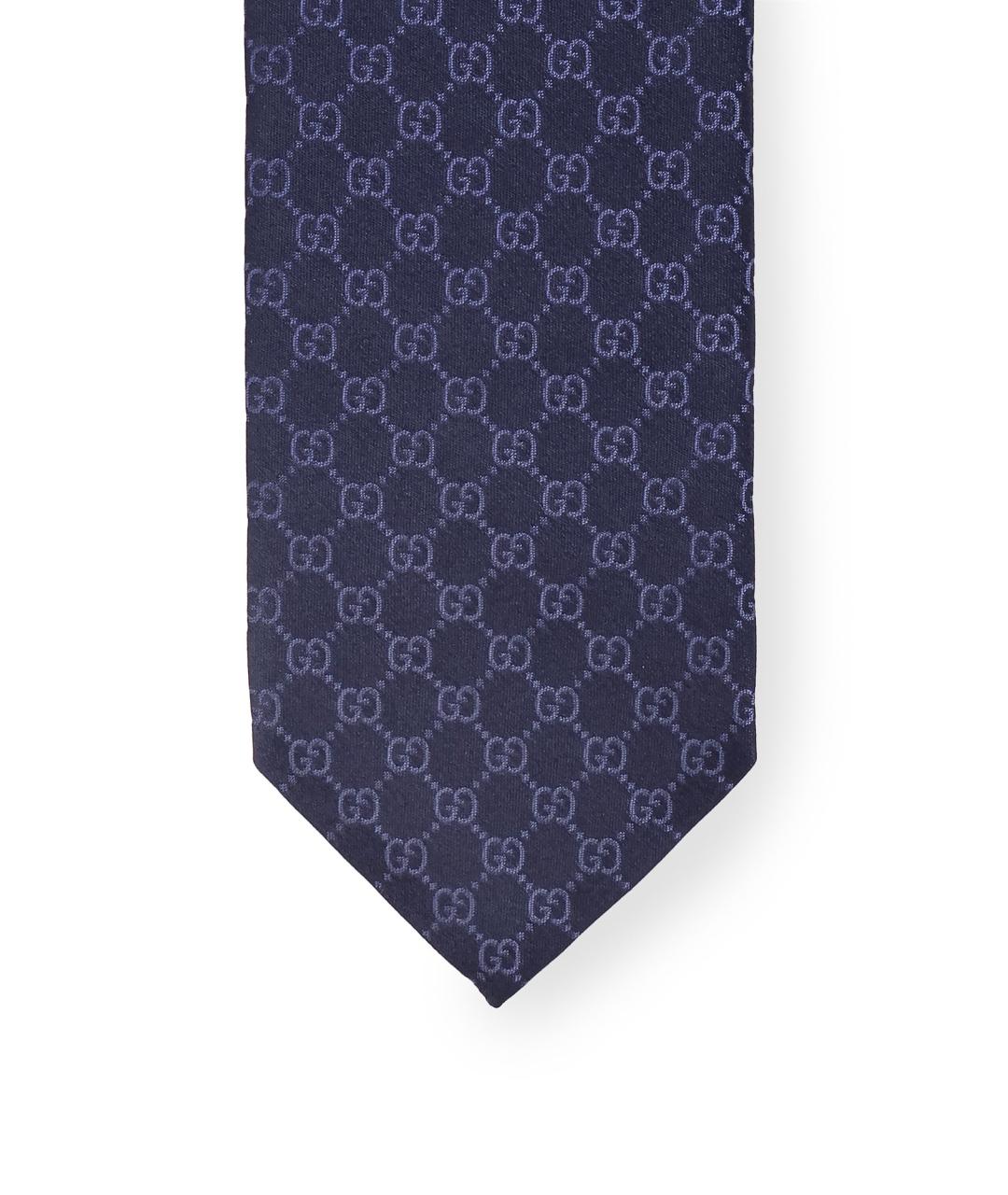GUCCI Темно-синий галстук, фото 3