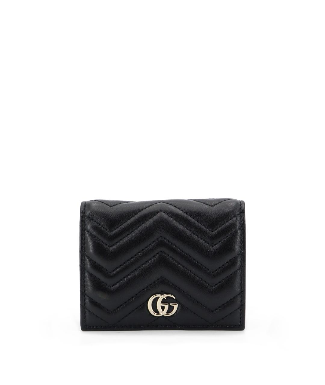 GUCCI Черный кожаный кошелек, фото 1