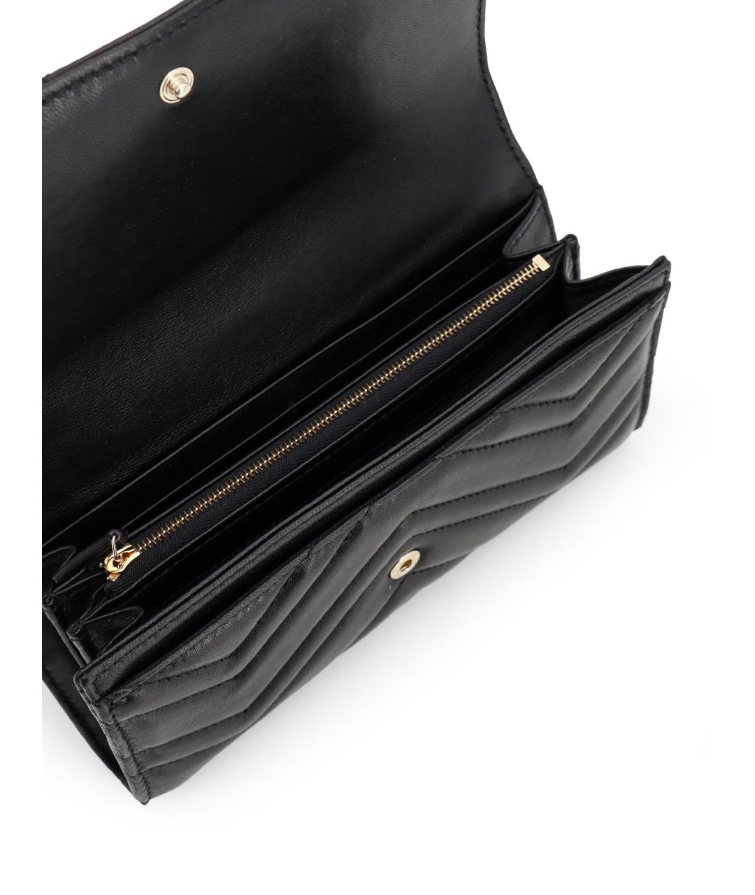 GUCCI Черный кожаный кошелек, фото 4
