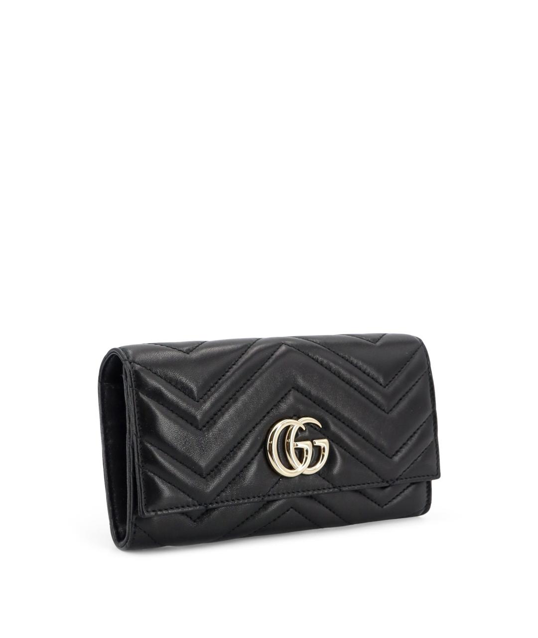 GUCCI Черный кожаный кошелек, фото 3