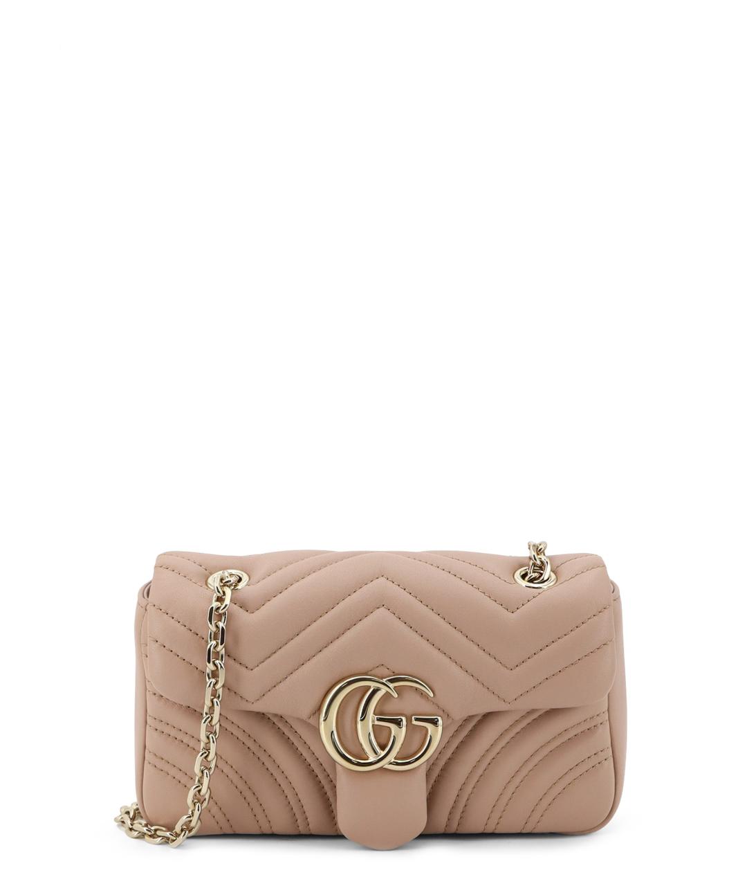 GUCCI Розовая кожаная сумка через плечо, фото 1