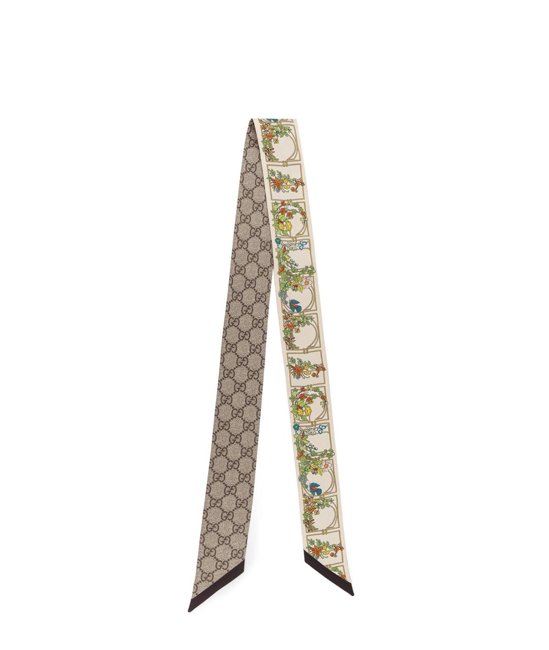 GUCCI Мульти шелковый шарф, фото 1