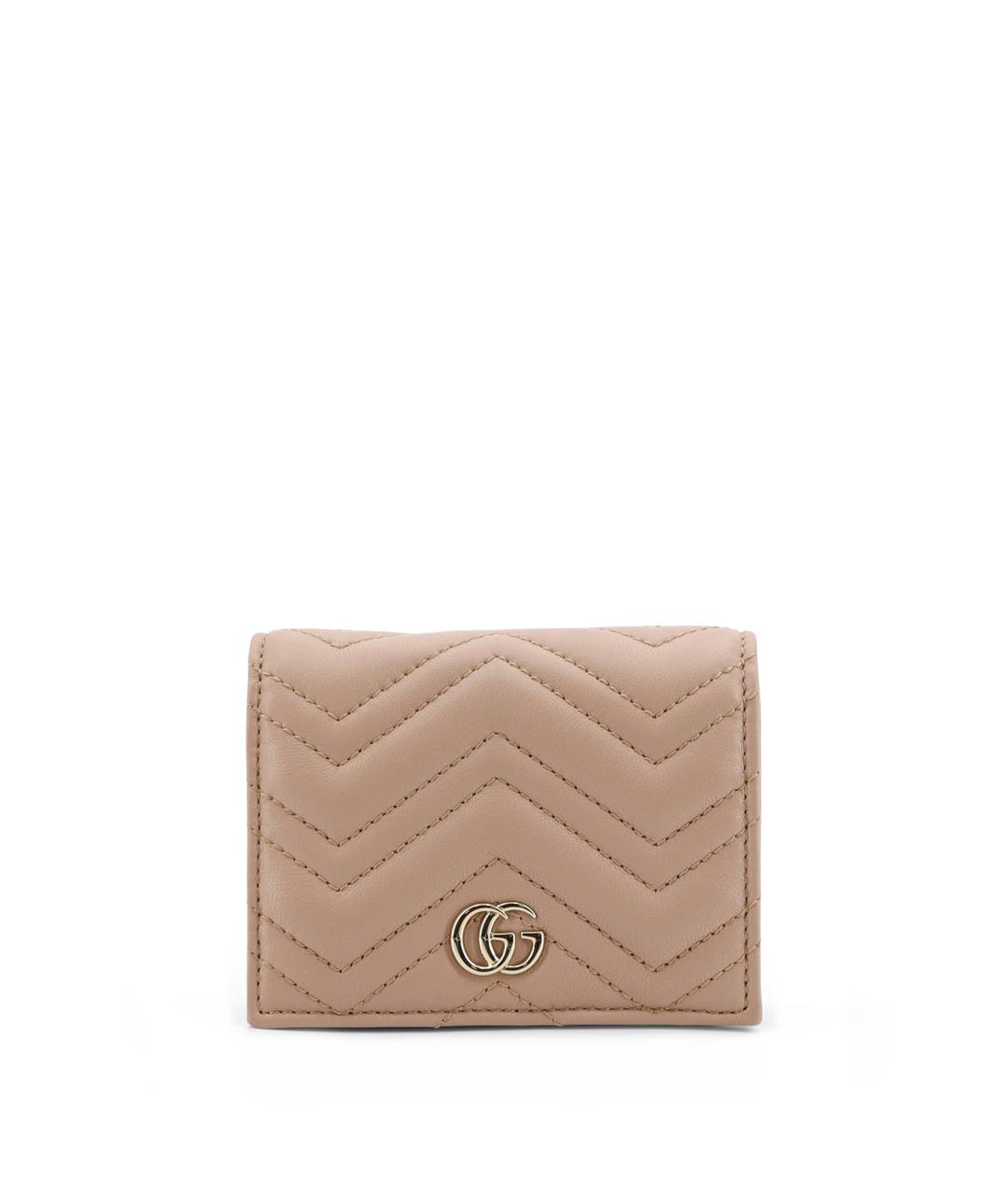 GUCCI Бежевый кожаный кошелек, фото 1