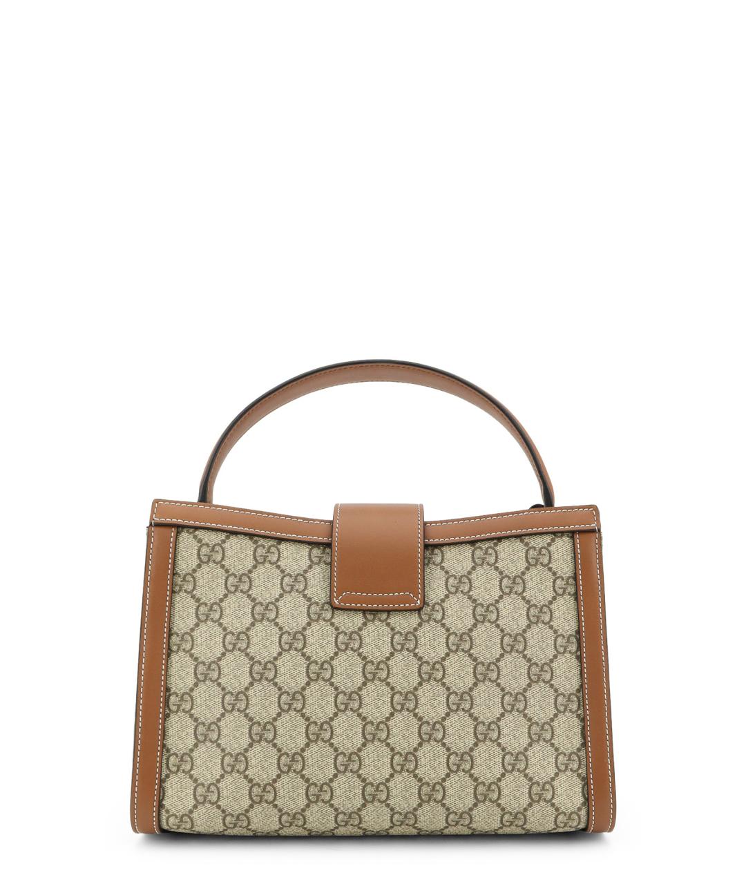 GUCCI Бежевая тканевая сумка тоут, фото 2