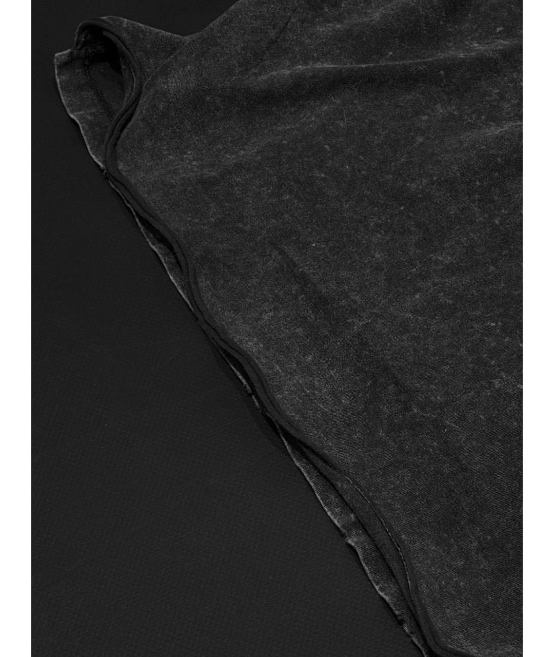 SAINT LAURENT Антрацитовая хлопковая майка, фото 3