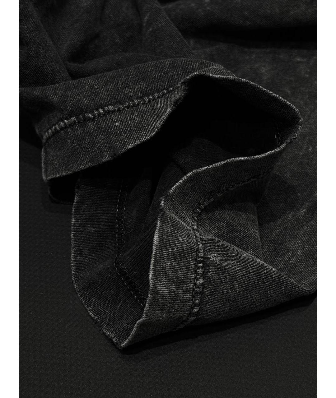 SAINT LAURENT Антрацитовая хлопковая майка, фото 7