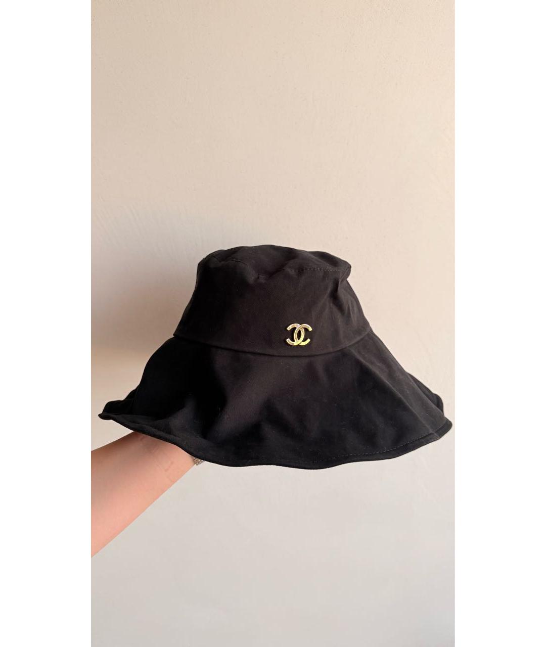 CHANEL Черная панама, фото 3