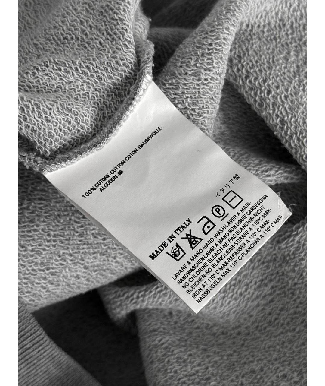 MAISON MARGIELA Серый хлопковый джемпер / свитер, фото 5