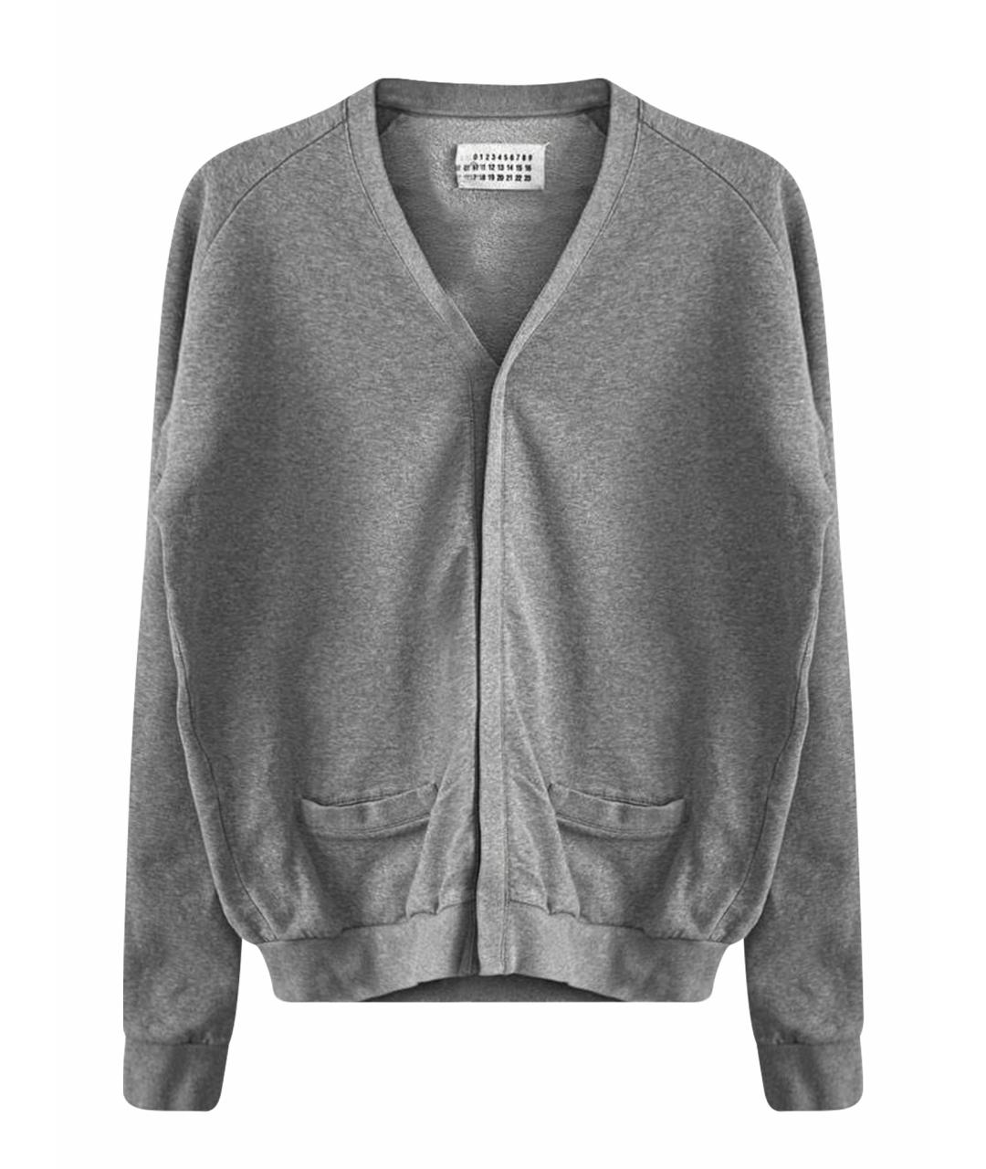 MAISON MARGIELA Серый хлопковый джемпер / свитер, фото 1