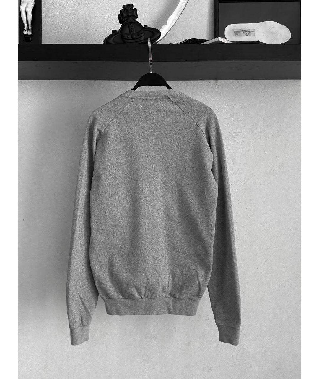 MAISON MARGIELA Серый хлопковый джемпер / свитер, фото 2